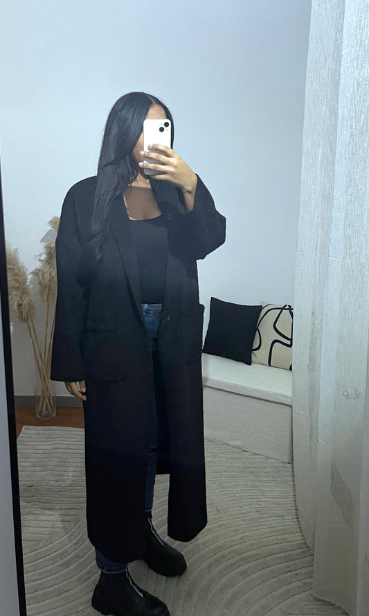 MANTEAU LÉA NOIR